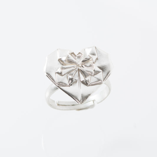 Kismet 經典摺純銀「心花怒放」戒指