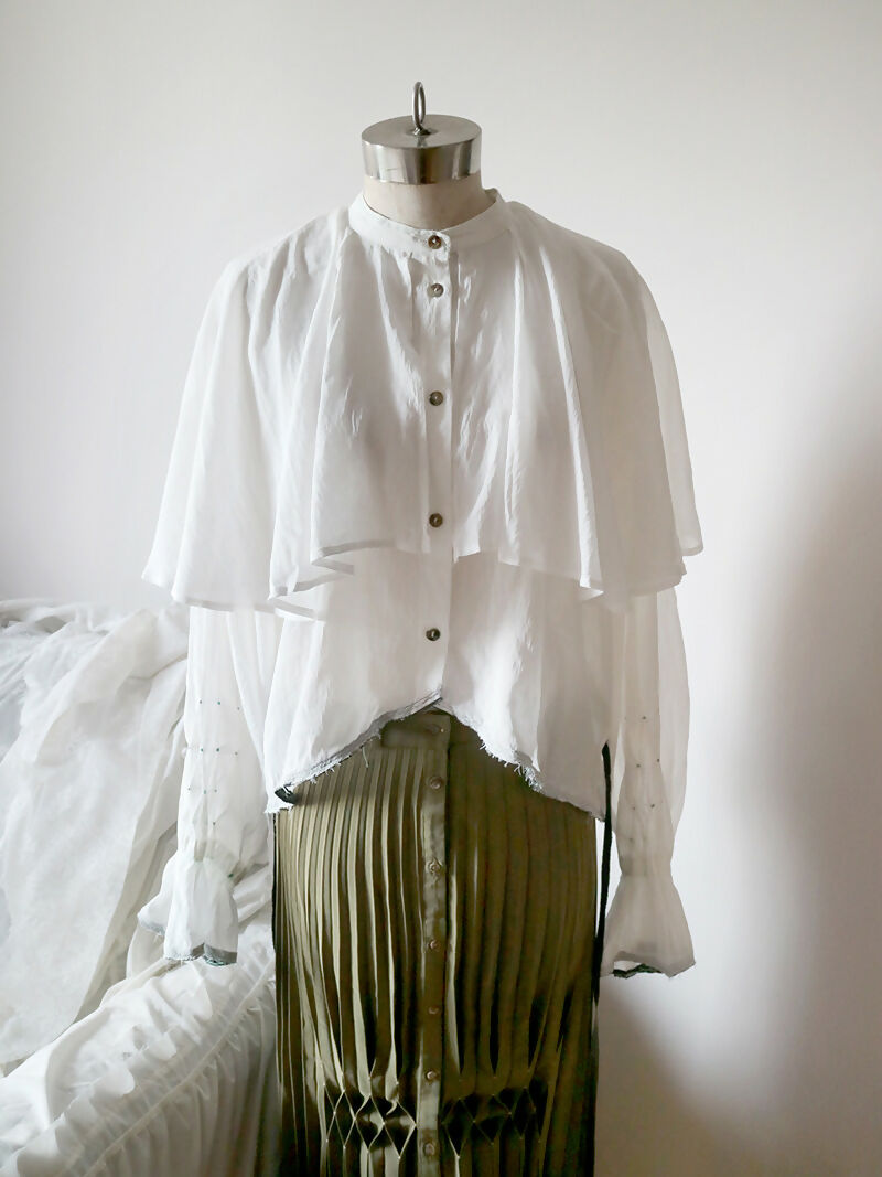 Parmotrema Caped Blouse