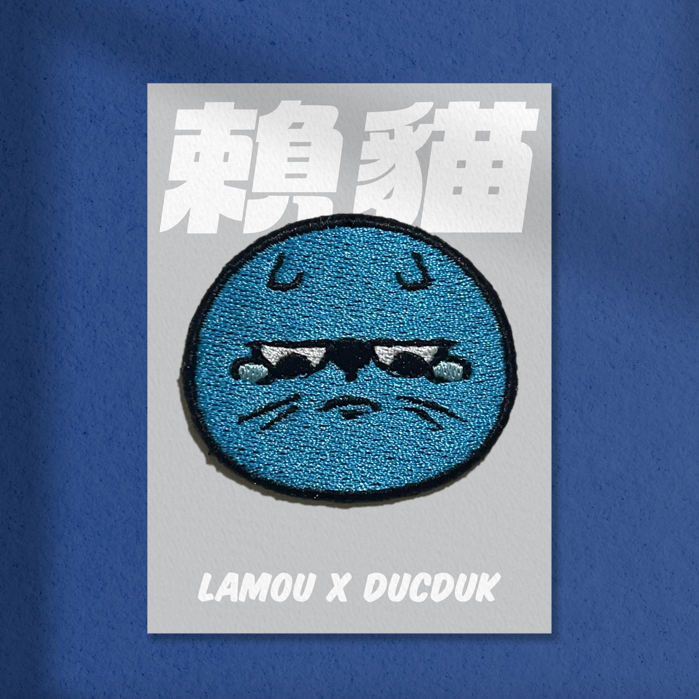 手工刺繡別針-賴貓扣針