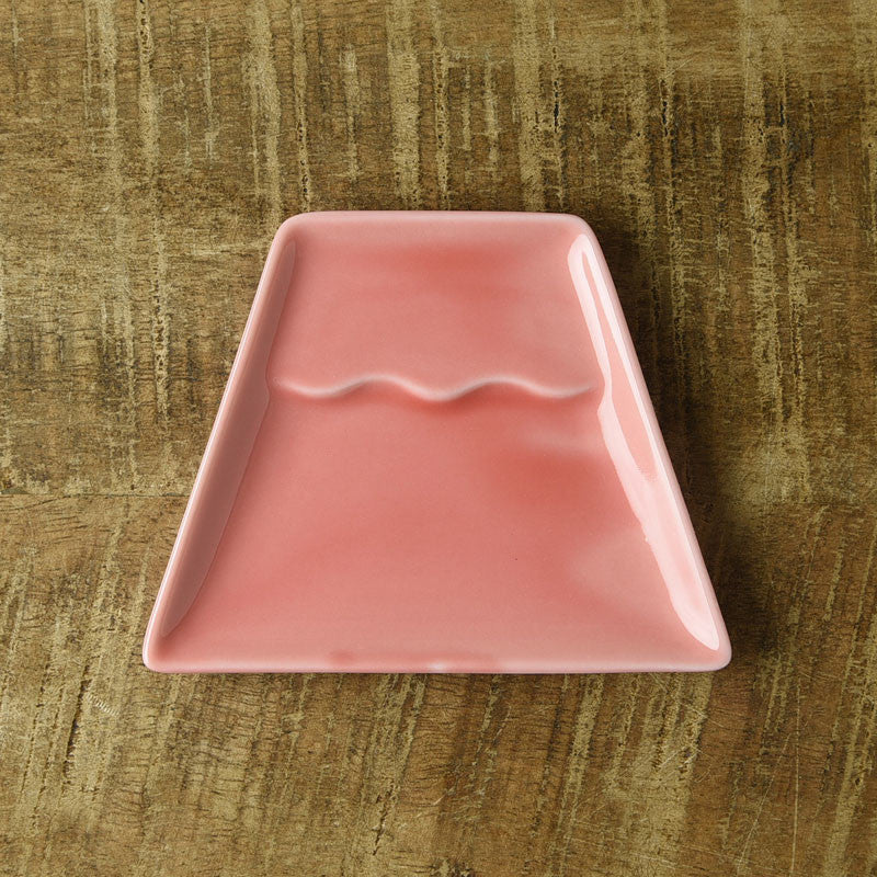 美濃燒富士山白瓷醬油碟