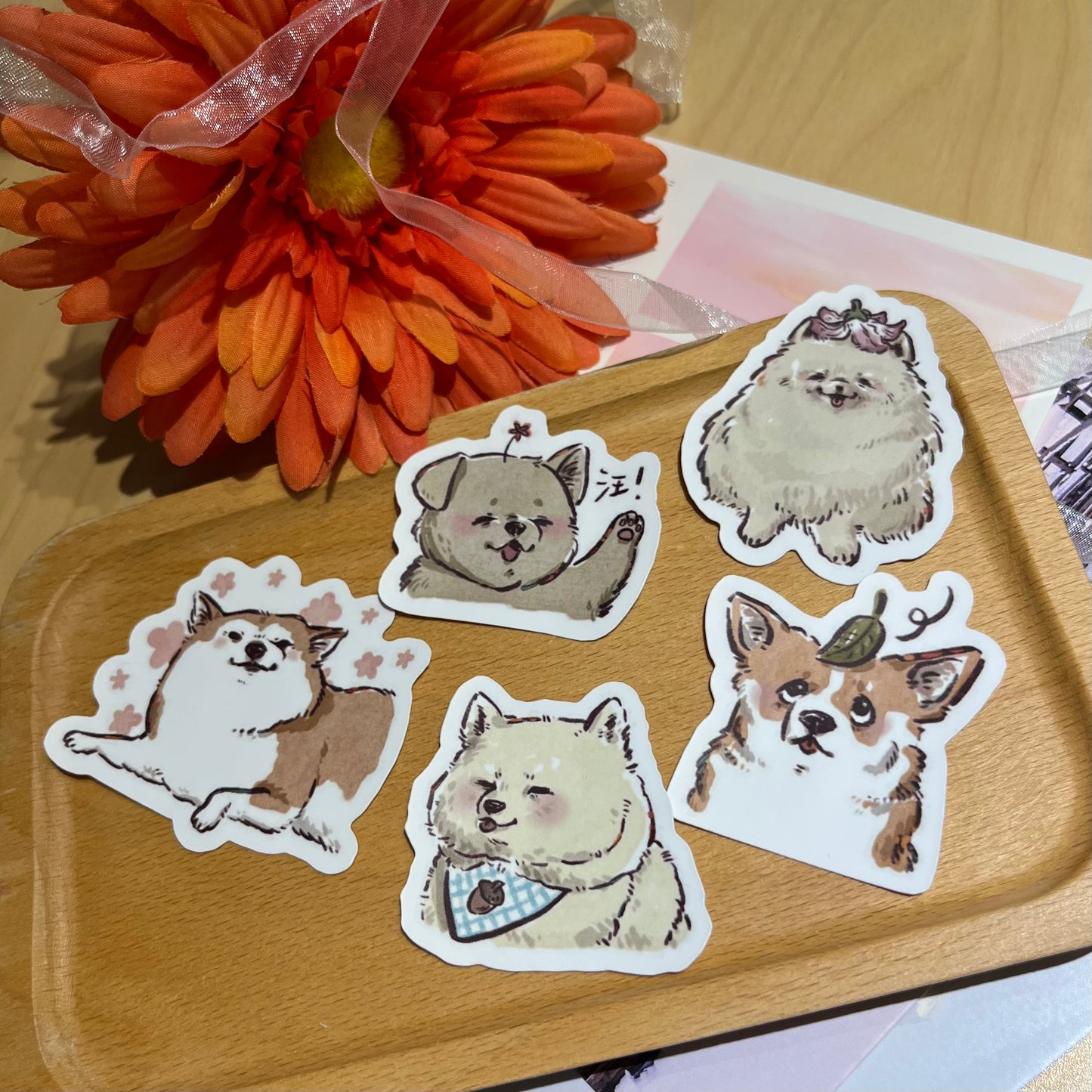 Man's Best Friend ‧ 「汪氏」防水小貼紙 set(5張)