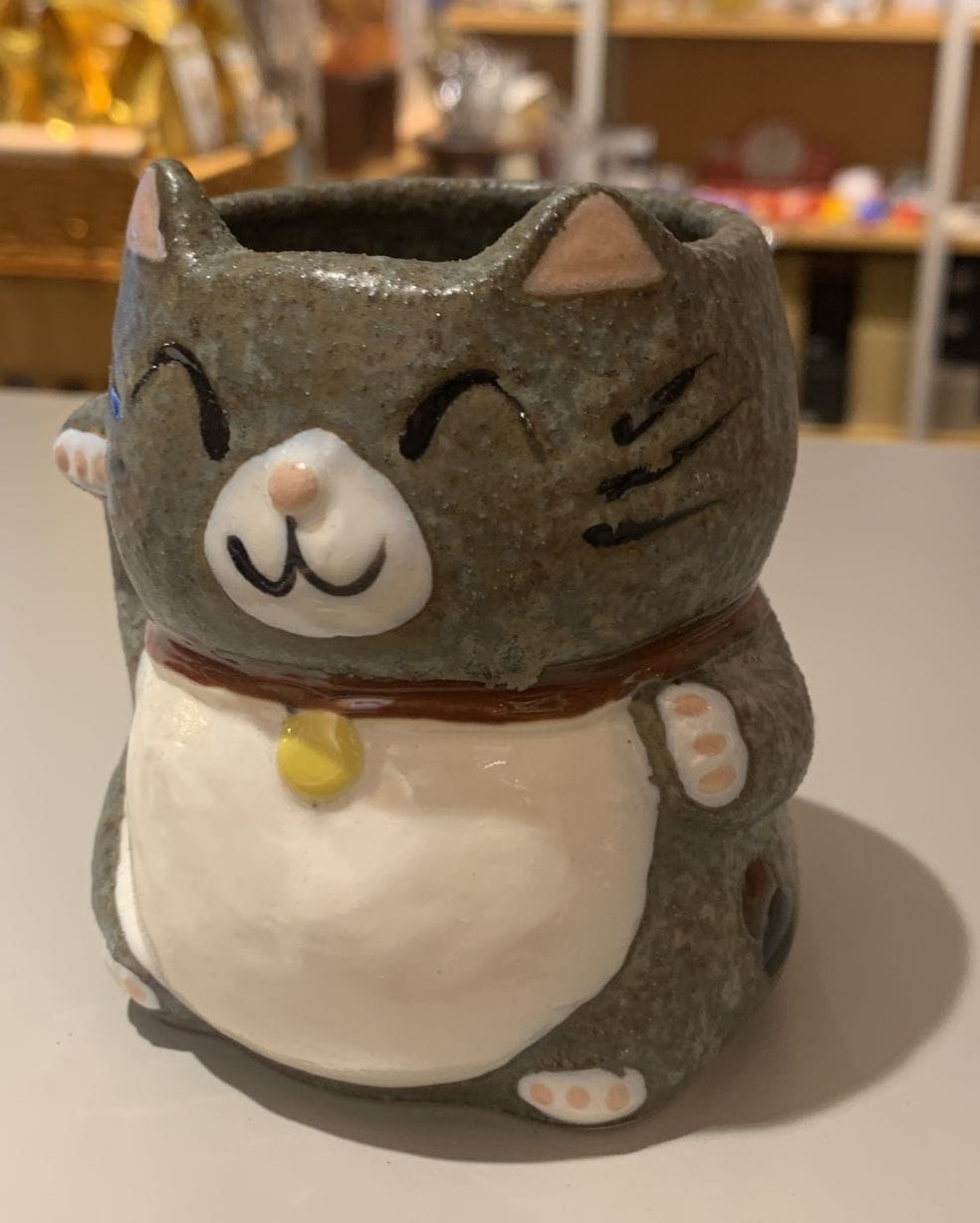 Minoyaki Lucky Neko Mug