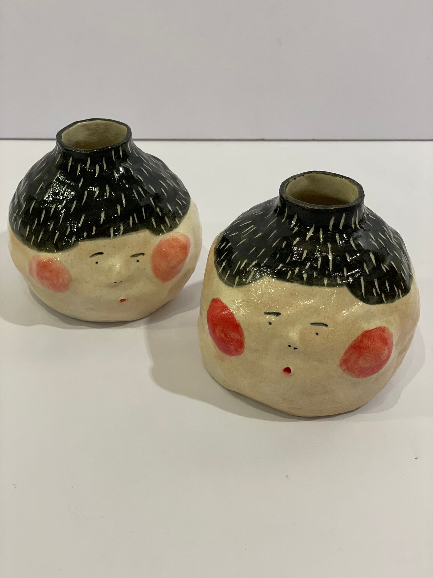 Porcelain single-head flower pot