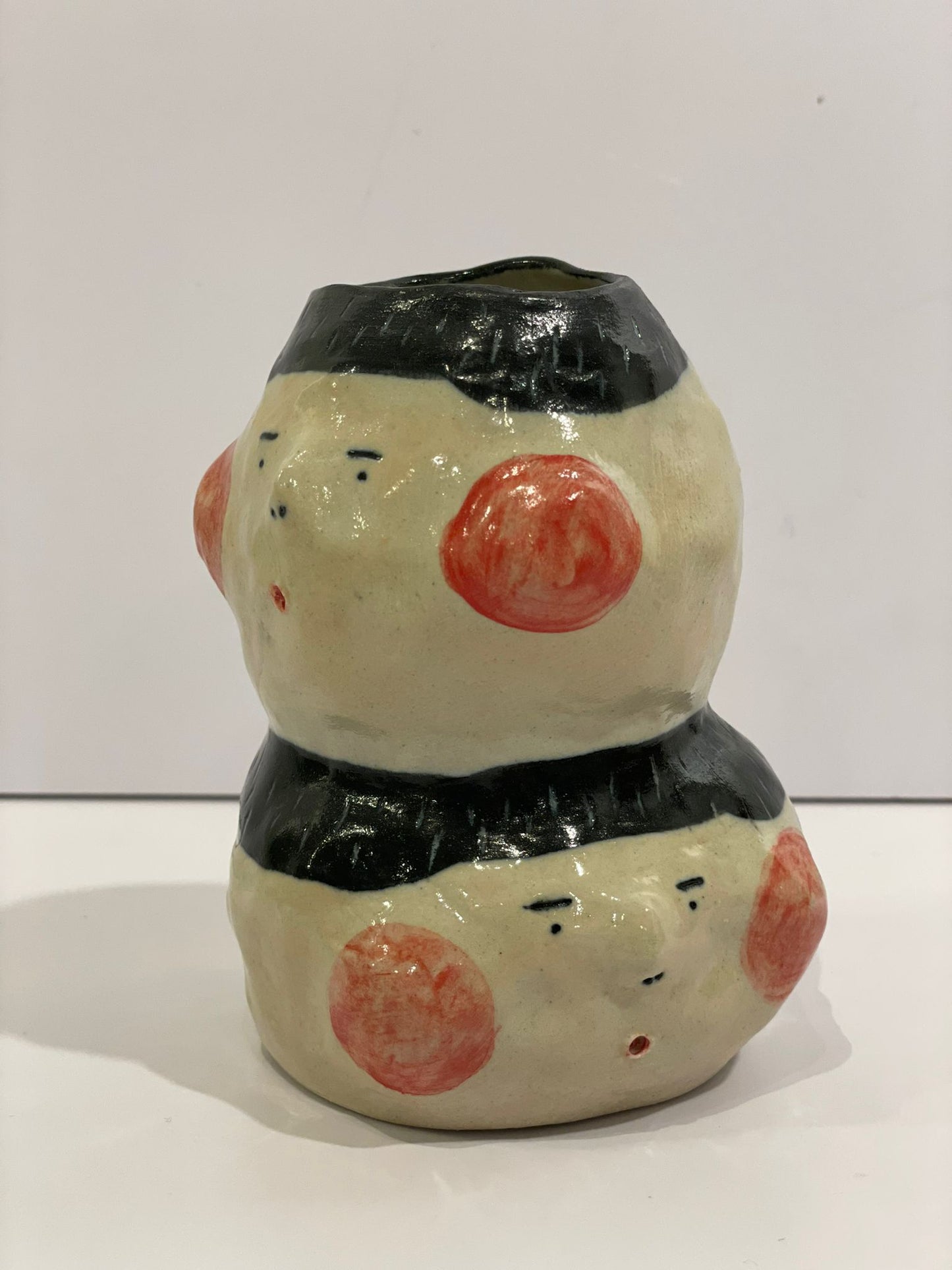 Porcelain double-headed flower vessel