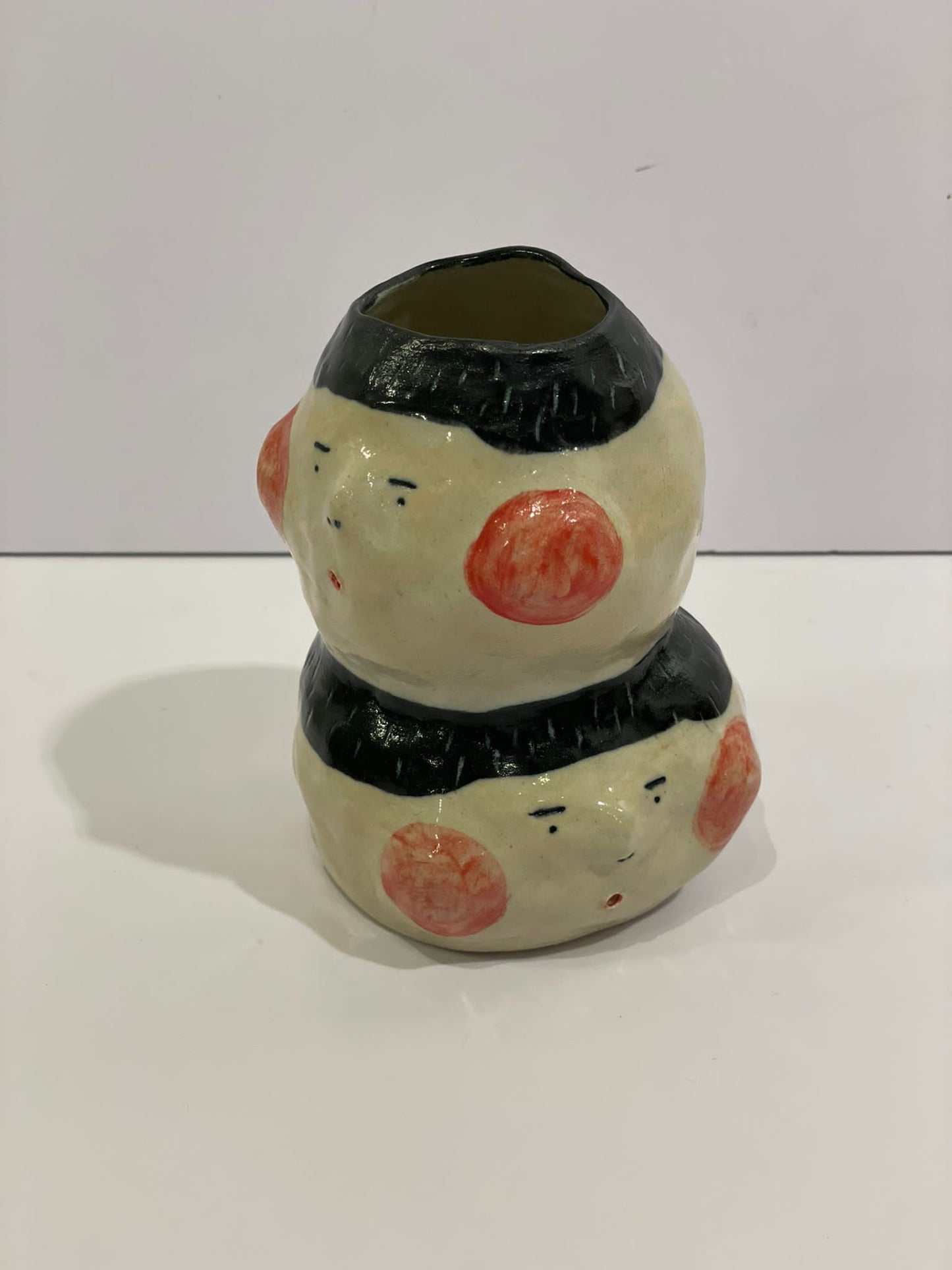 Porcelain double-headed flower vessel