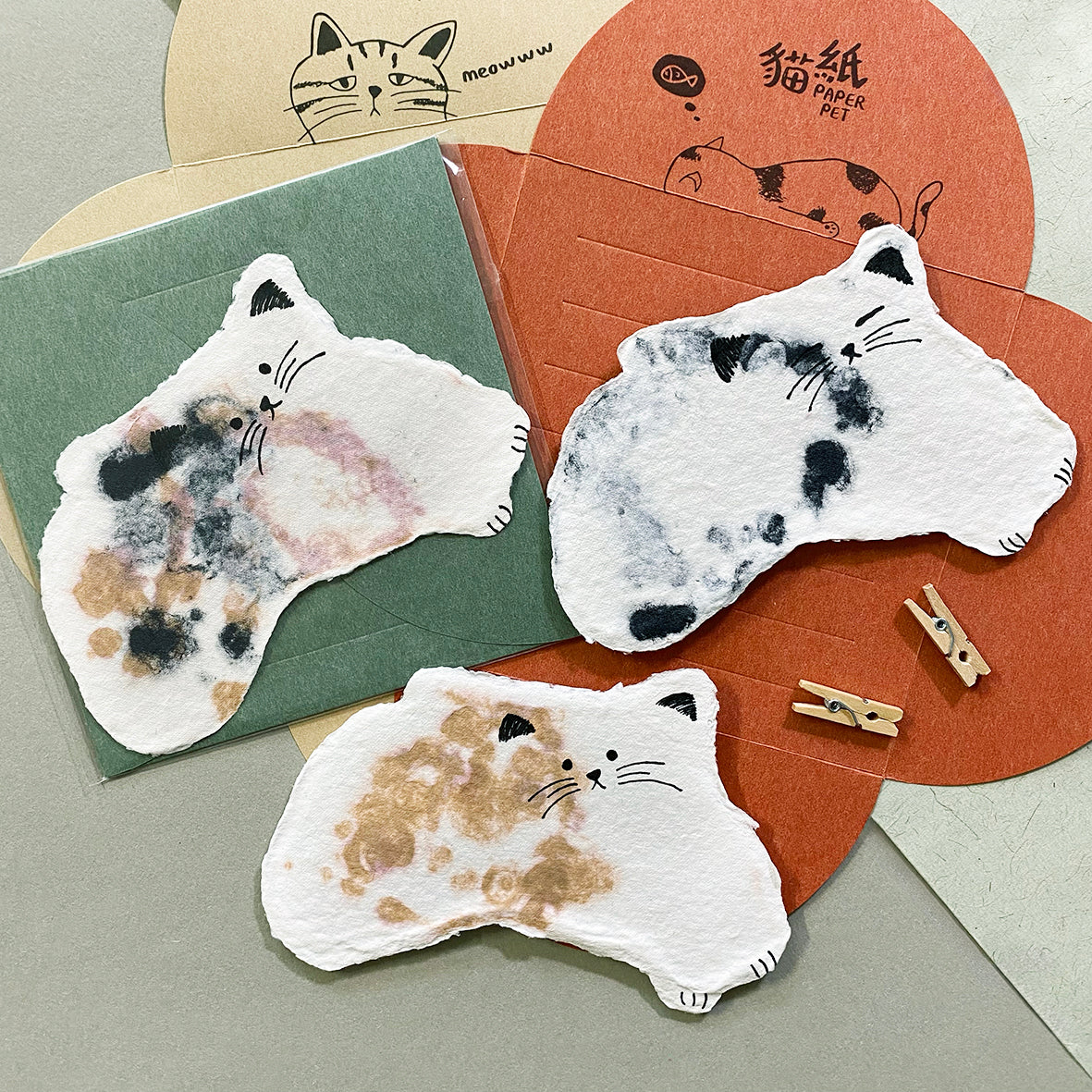 淘氣小貓紙《再生紙卡》