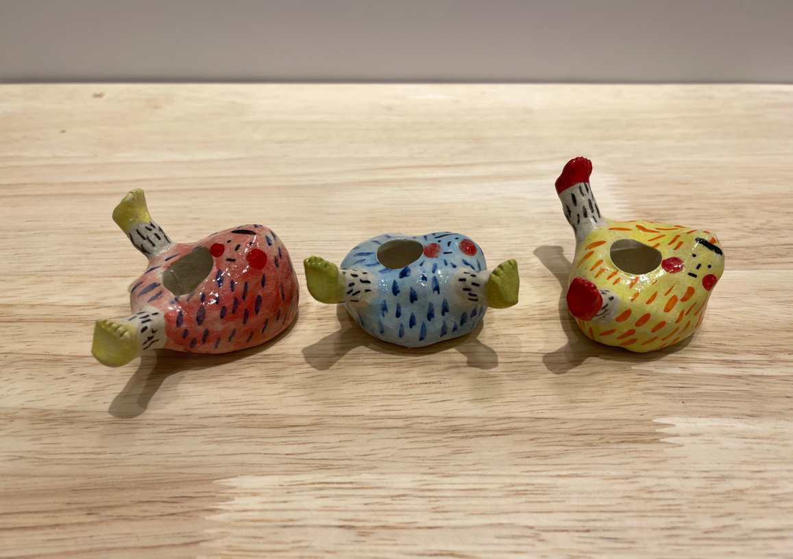 Porcelain Toothbrush Holder - Monster Type