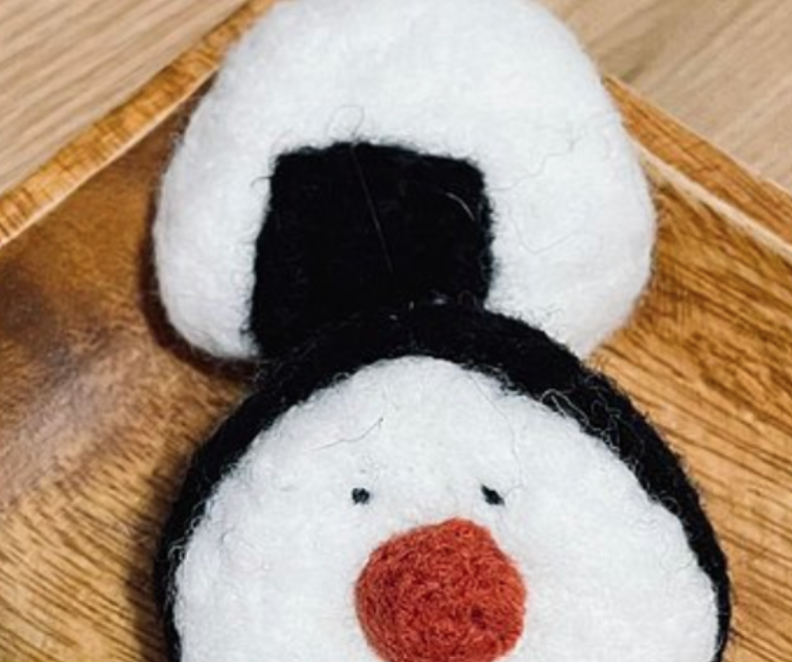 羊毛氈材料包-超簡單可愛飯糰(附教學影片)