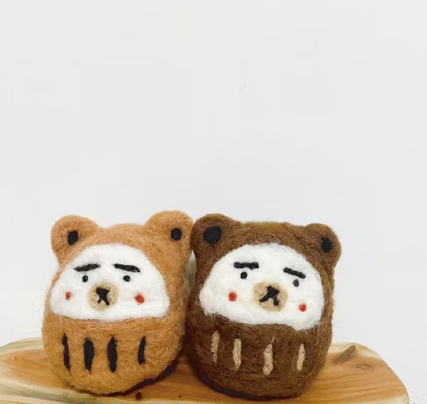 羊毛氈材料包-熊熊達摩 (2款)(附教學影片)