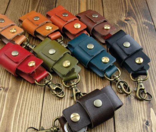 栃木Leather 天然皮革車匙短夾