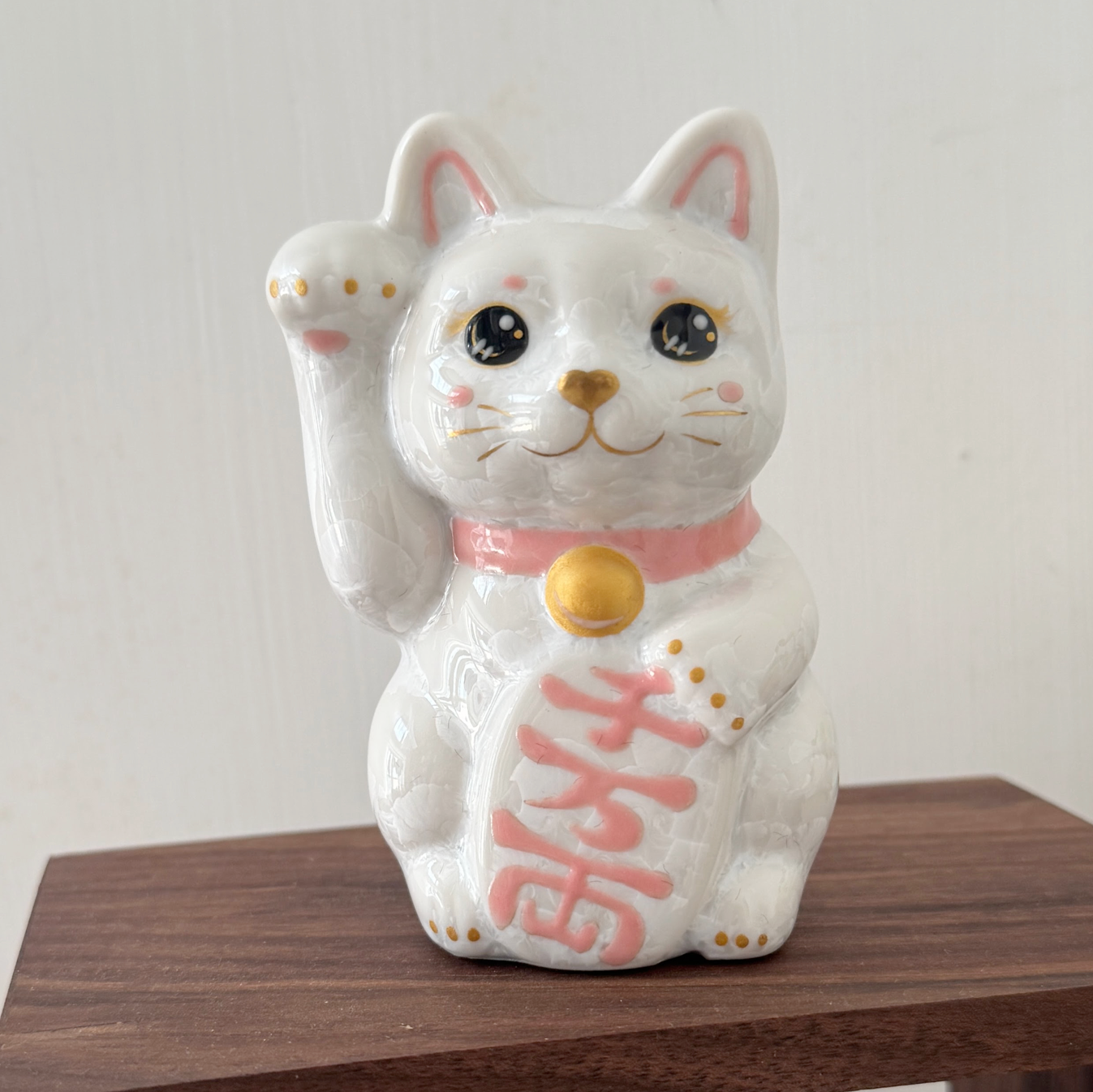 清水燒花結晶招財貓 mini size