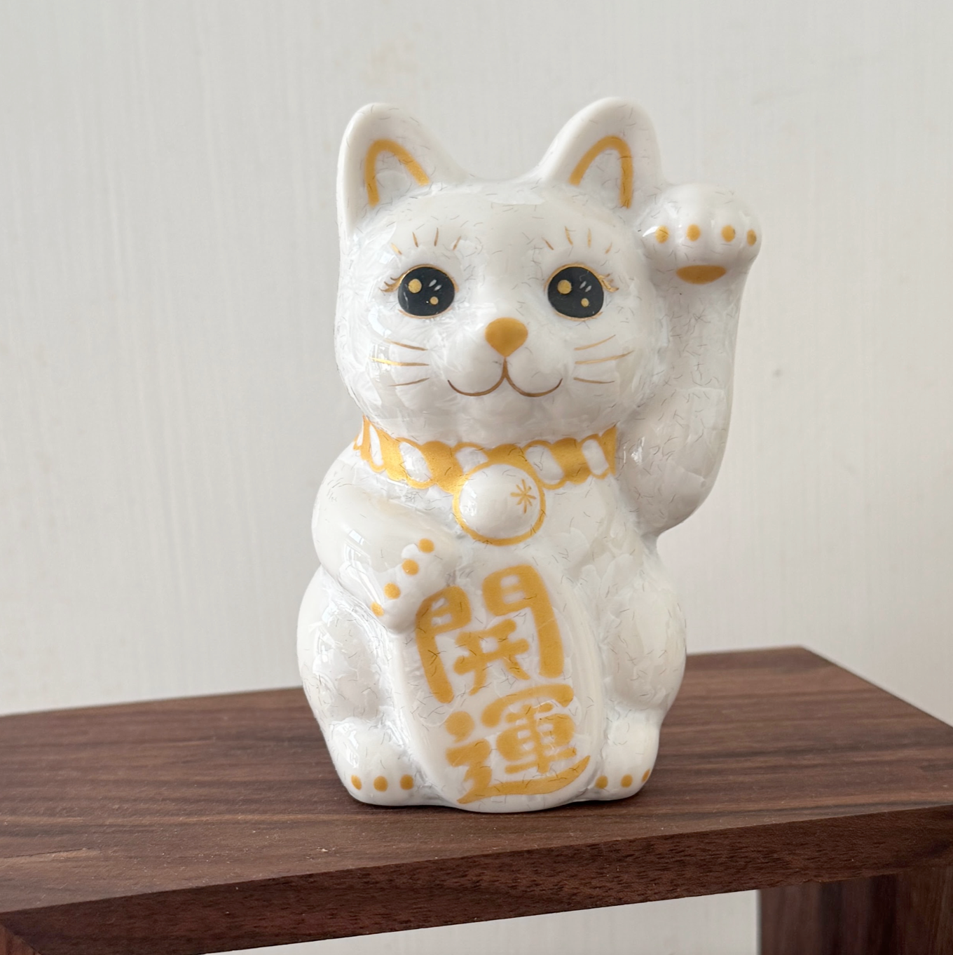清水燒花結晶招財貓 mini size