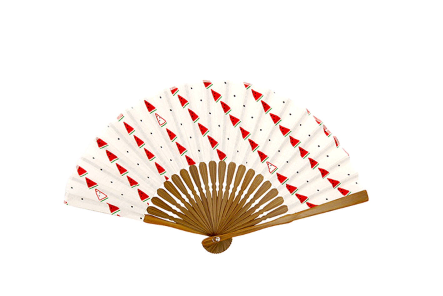 濱文様 日本手拭棉布褶扇