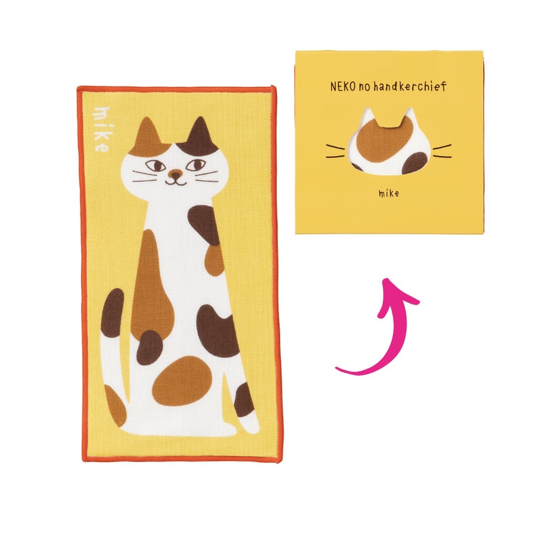 Cat handkerchief glasses cloth