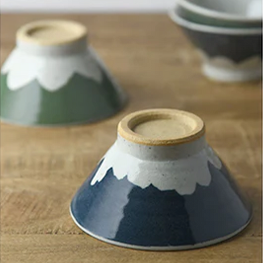 美濃燒富士山碗
