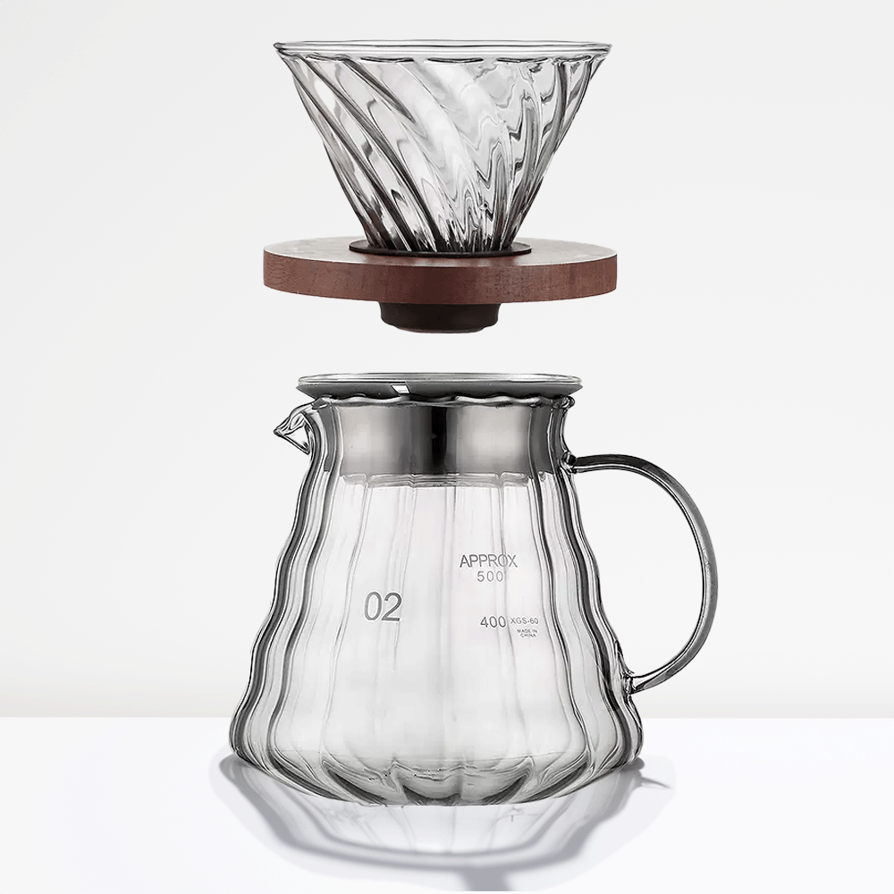 Japanese coffee filter sharing pot set