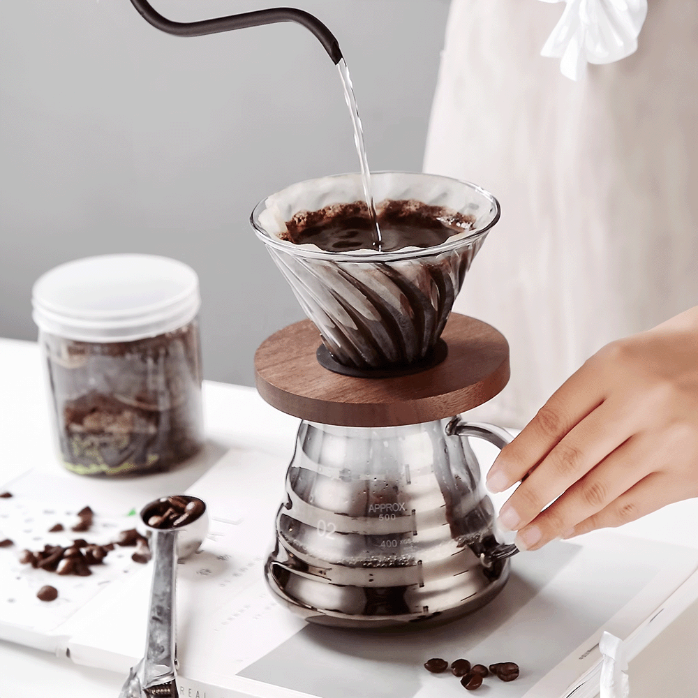 Japanese coffee filter sharing pot set