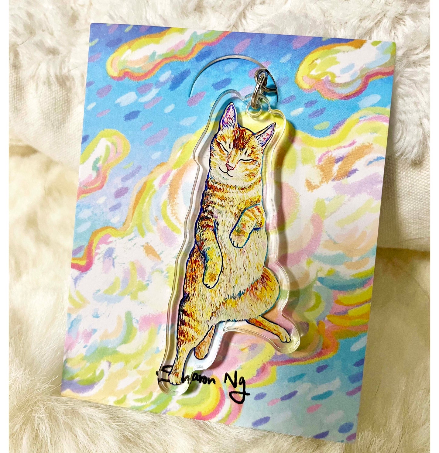 Sharonng Art 鎖匙扣(貓)