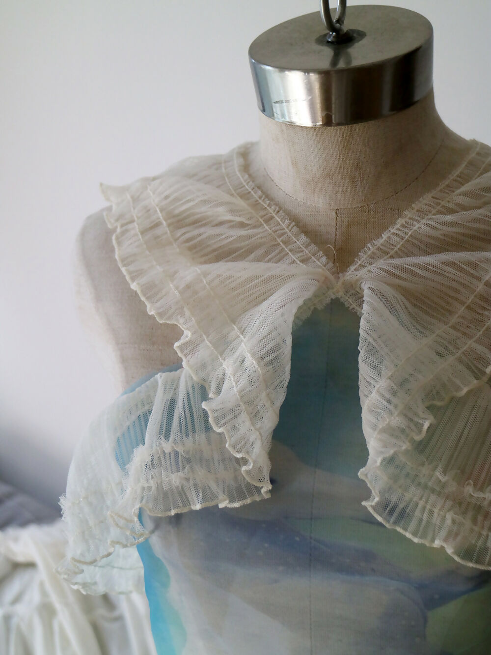 Iridescent Sky Sheer Scarf Top