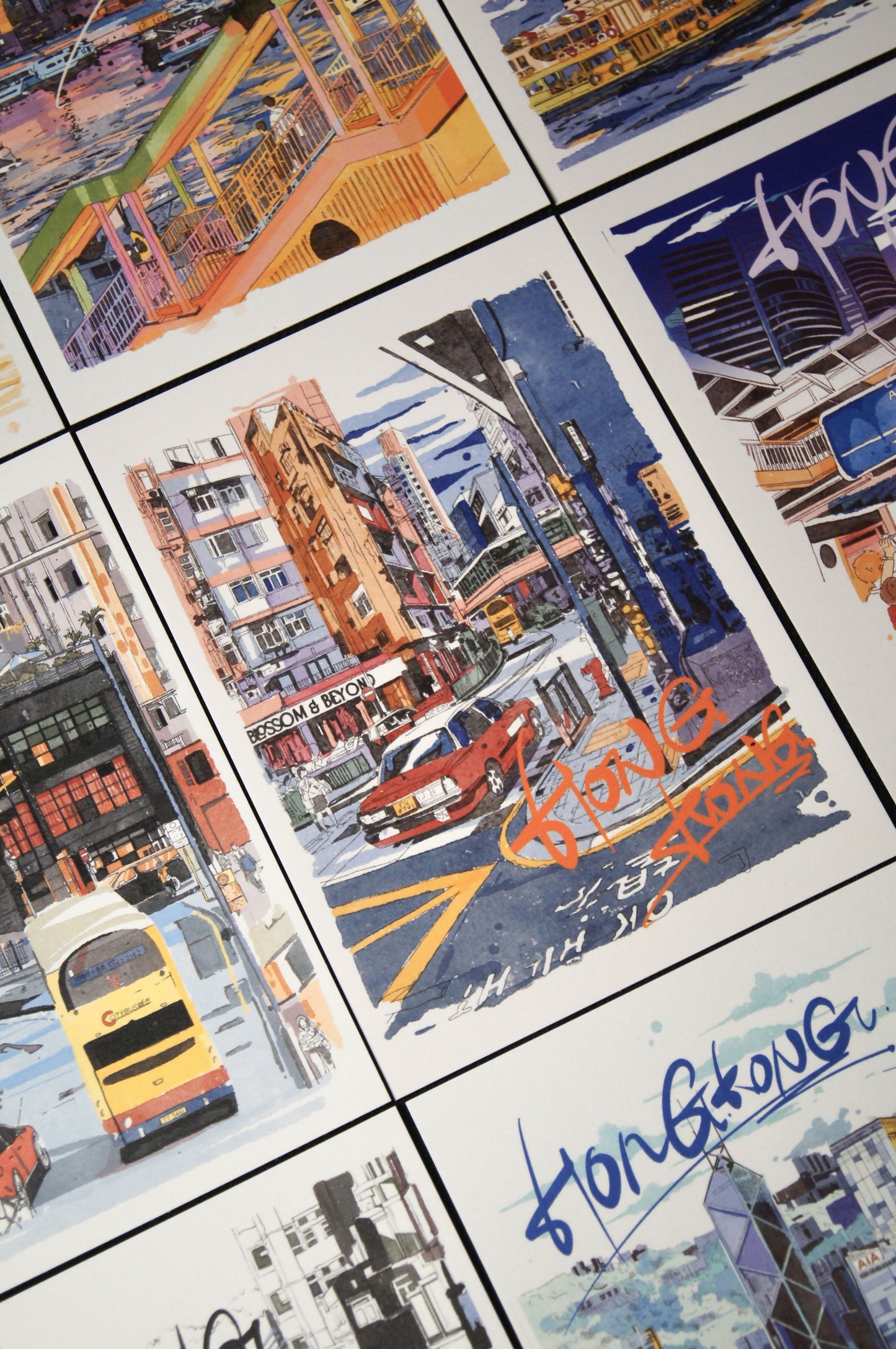 Graham Street Postcard ( 中環嘉咸街 )