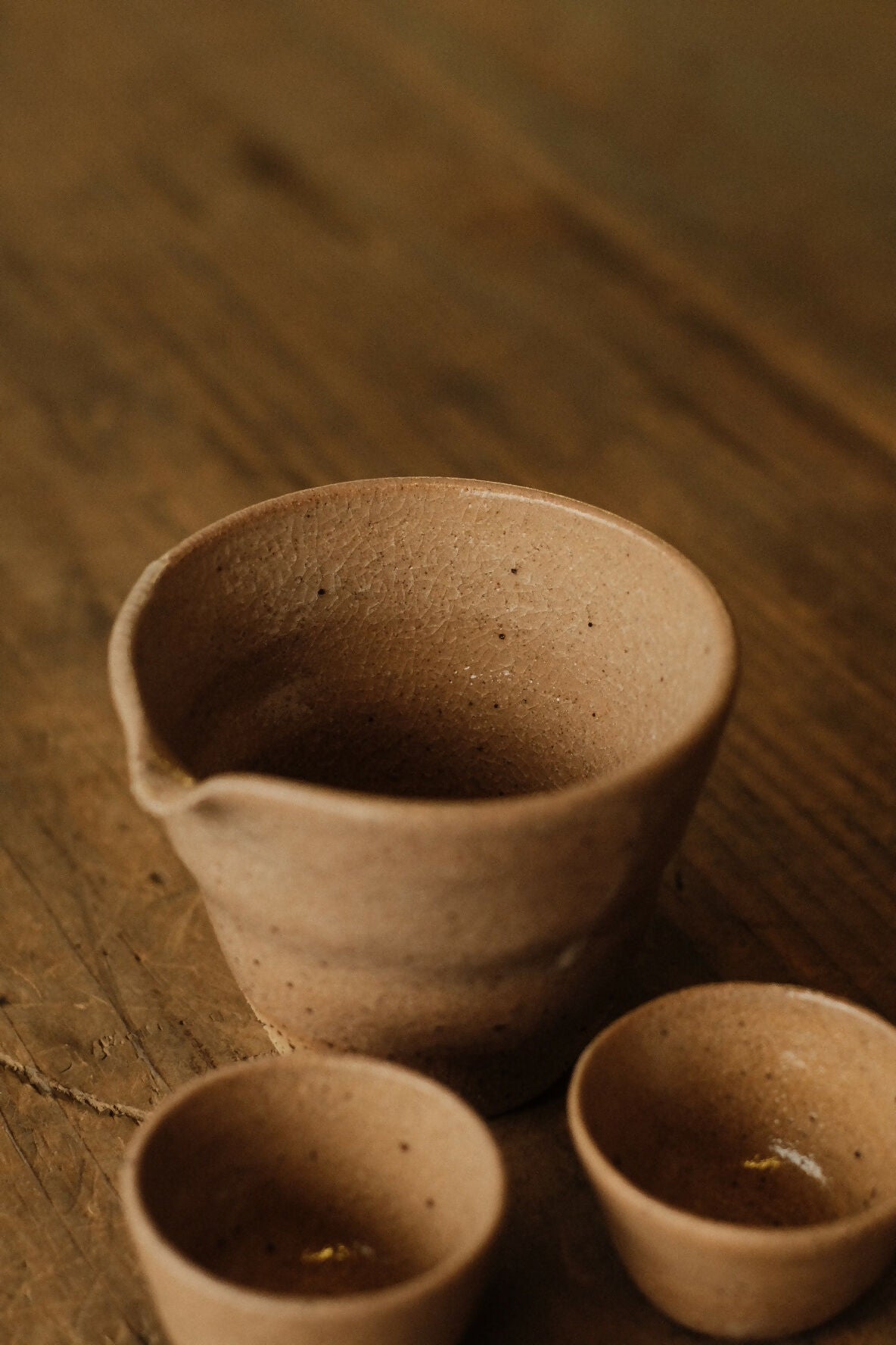 {陶器。日常} - 片口壺連杯