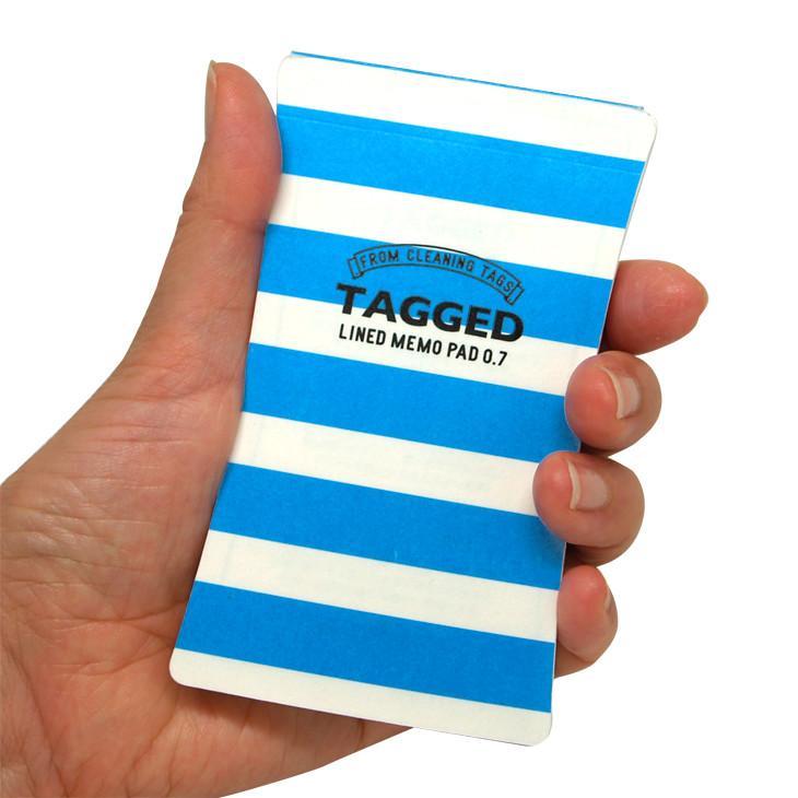 日本製 防水記事簿 | 藍間條-S