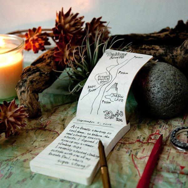 日本製 防水記事簿 | 綠間條-L