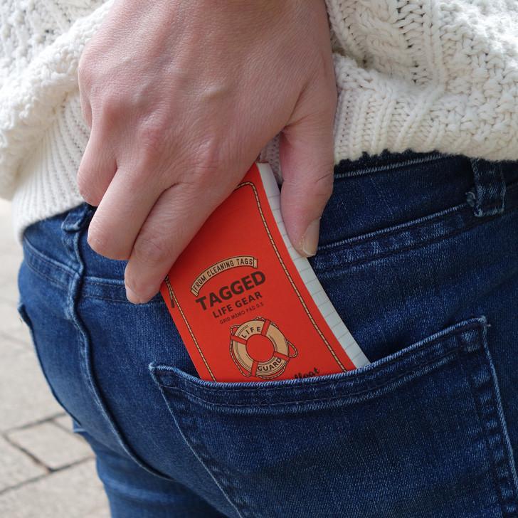 日本製 防水記事簿(帶金屬掛圈) | 水泡-S