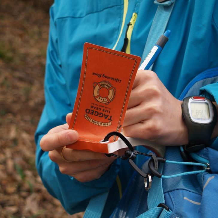 日本製 防水記事簿(帶金屬掛圈) | 水泡-L