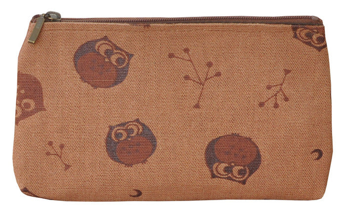 柿渋染 長方小袋