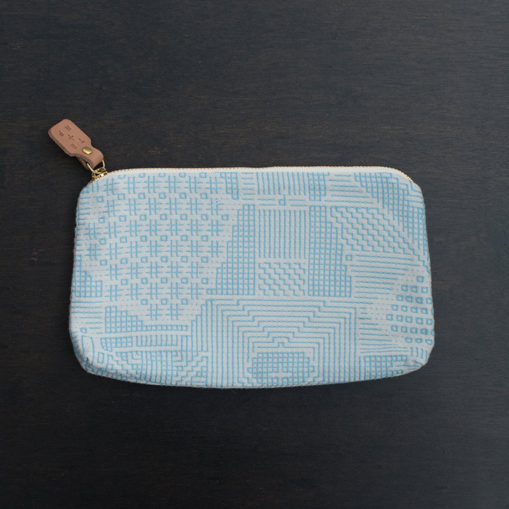 福島三和織物 刺子織小袋