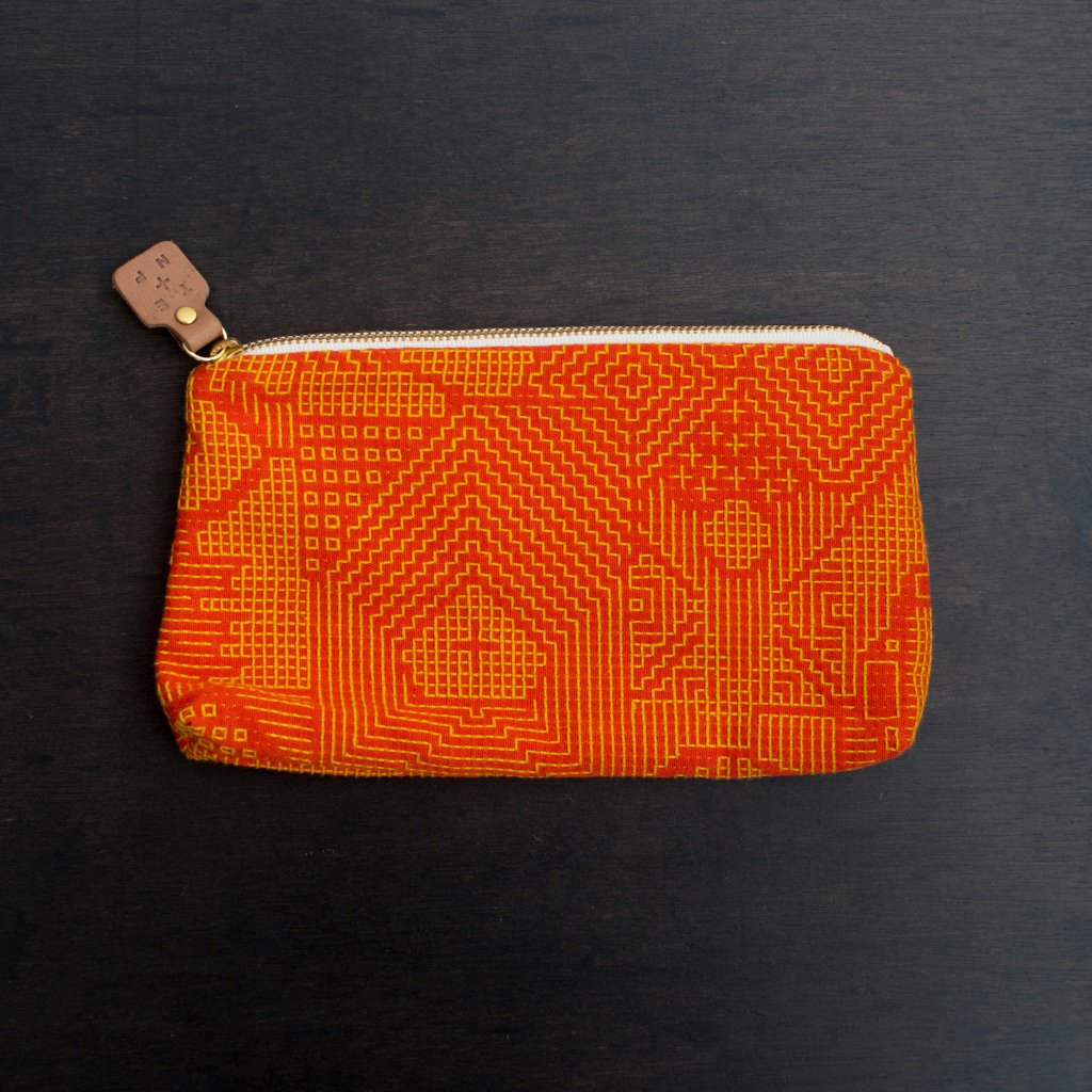 福島三和織物 刺子織小袋