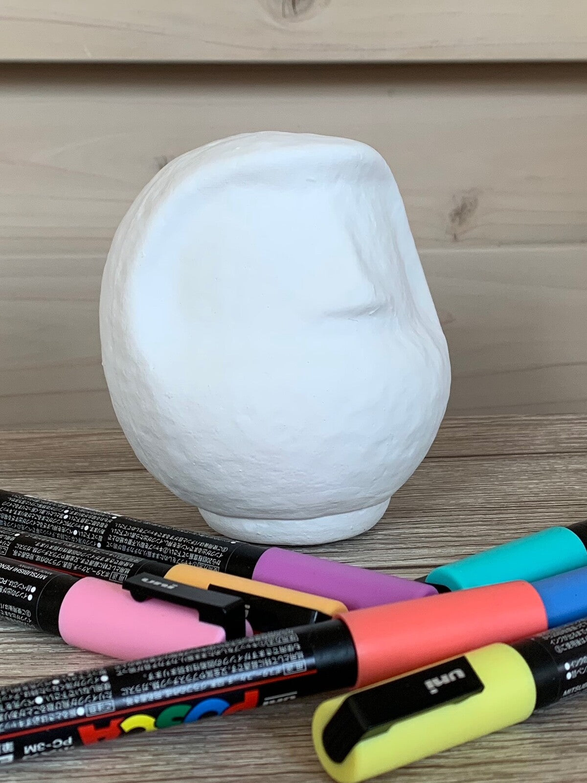 Pure white self-painted Dharma (12cm / 30cm)