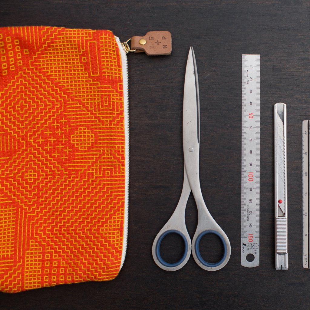 福島三和織物 刺子織小袋