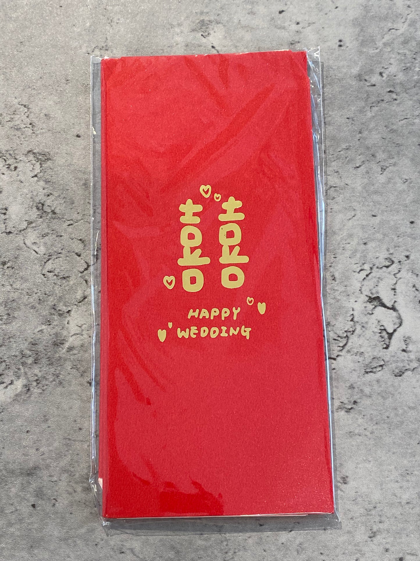 Six red packets (囍)