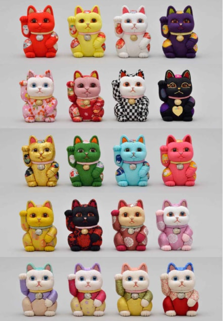 Lucky cat feng shui (white)