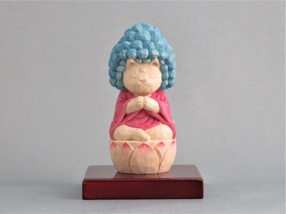 袈裟を着た五劫思惟阿弥陀猫仏