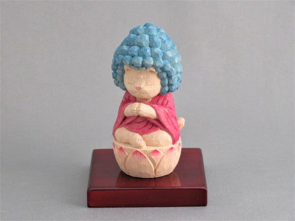 袈裟を着た五劫思惟阿弥陀猫仏