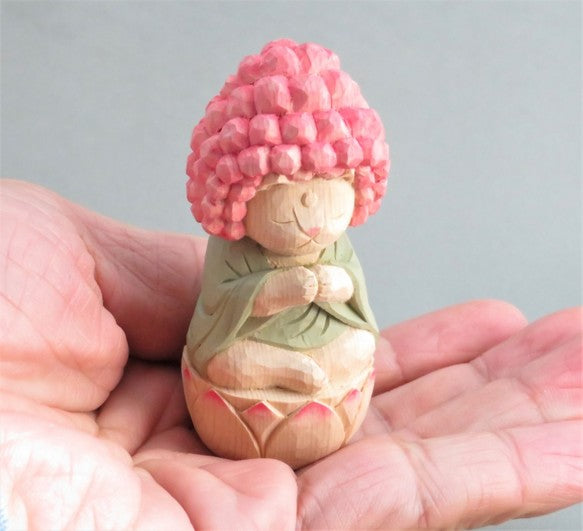 袈裟を着た五劫思惟阿弥陀猫仏