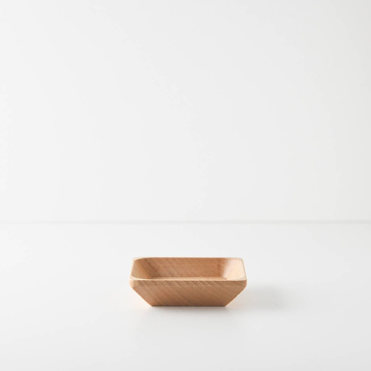 wooden square dish