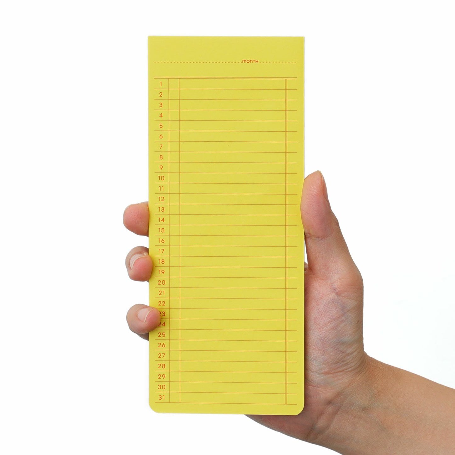Sticky Memo Pad Monthly