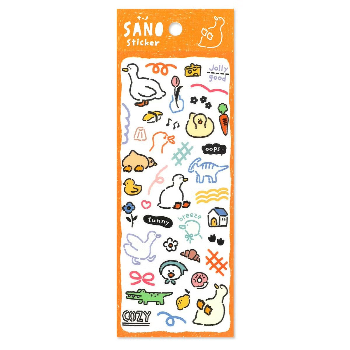 SANO 凹凸質感動物貼紙