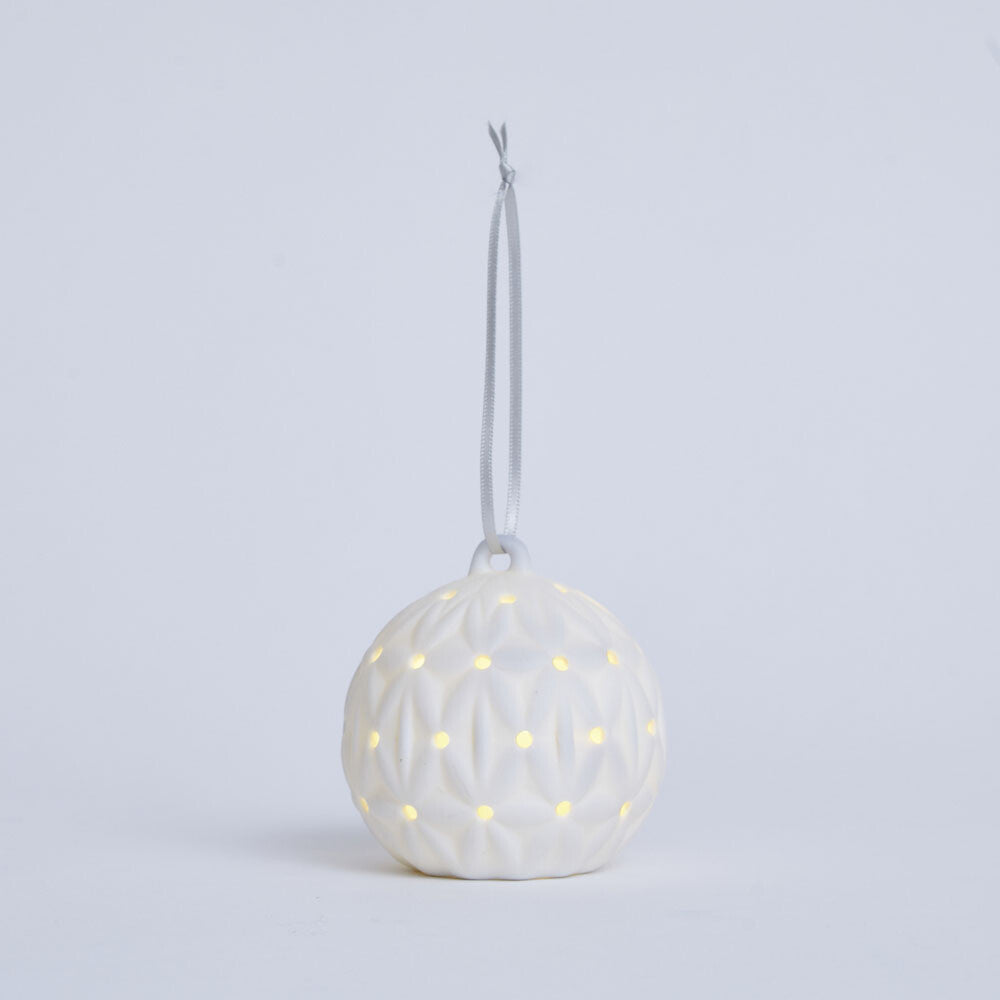 聖誕球陶瓷LED裝飾燈（3件套）