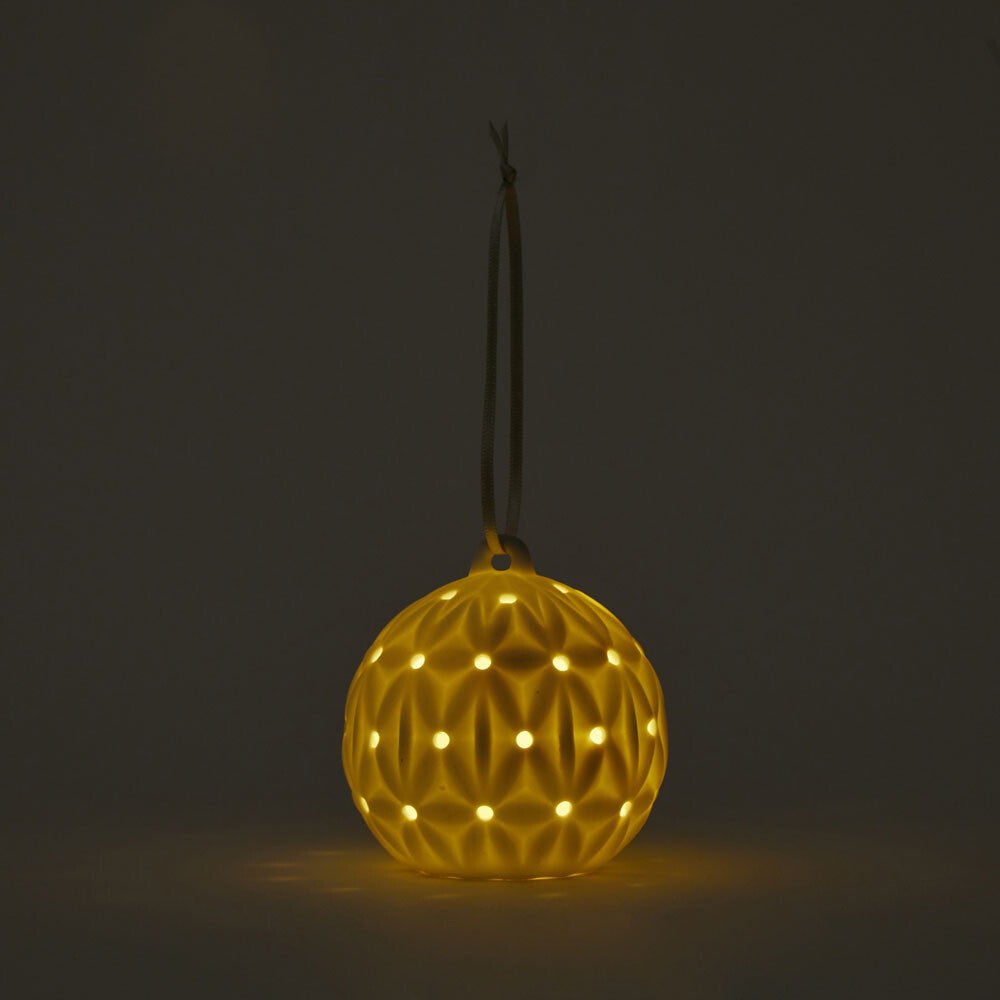 聖誕球陶瓷LED裝飾燈（3件套）