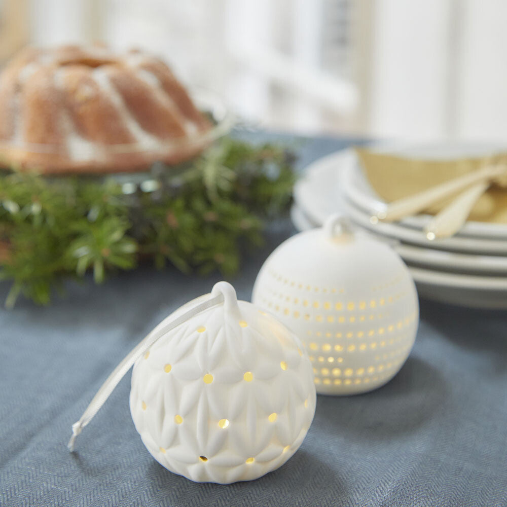 聖誕球陶瓷LED裝飾燈（3件套）