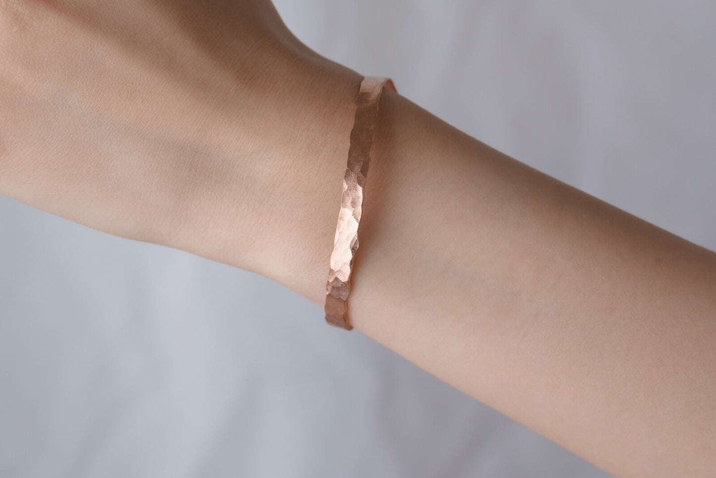 純銅錘紋細手鐲