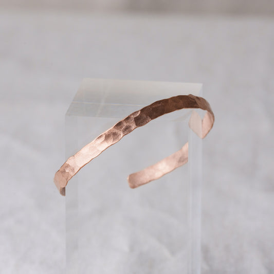 純銅錘紋細手鐲