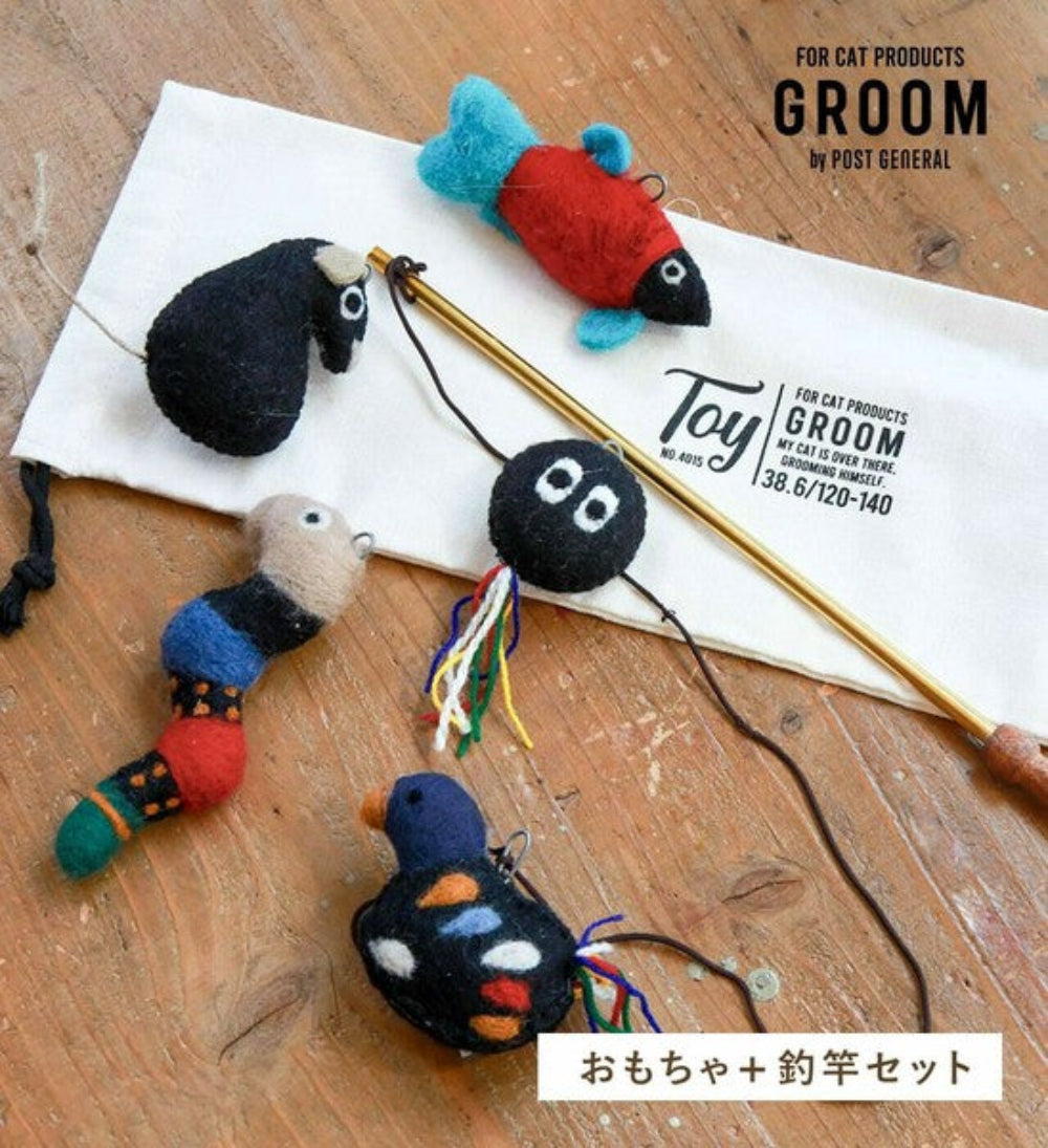 天然材質毛氈逗貓棒