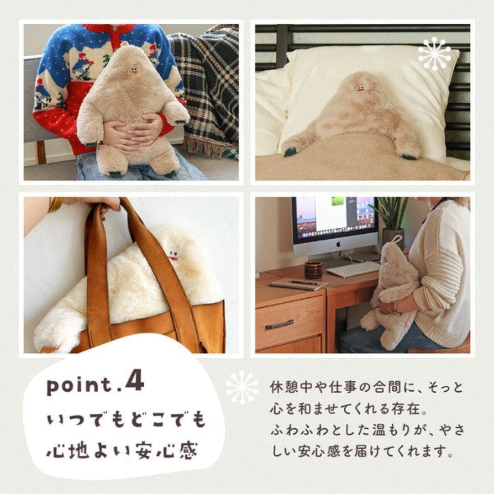 毛茸茸雪怪熱水袋套