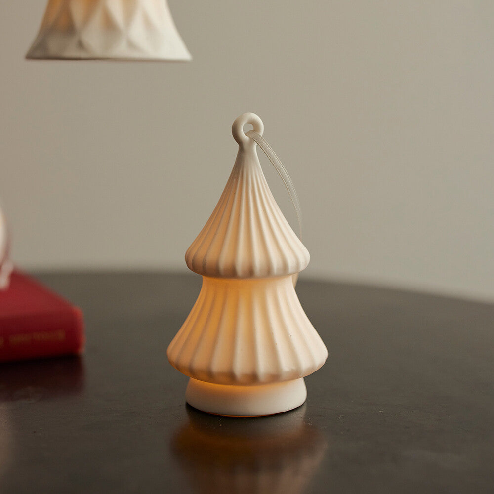 聖誕樹LED純白半瓷掛飾燈